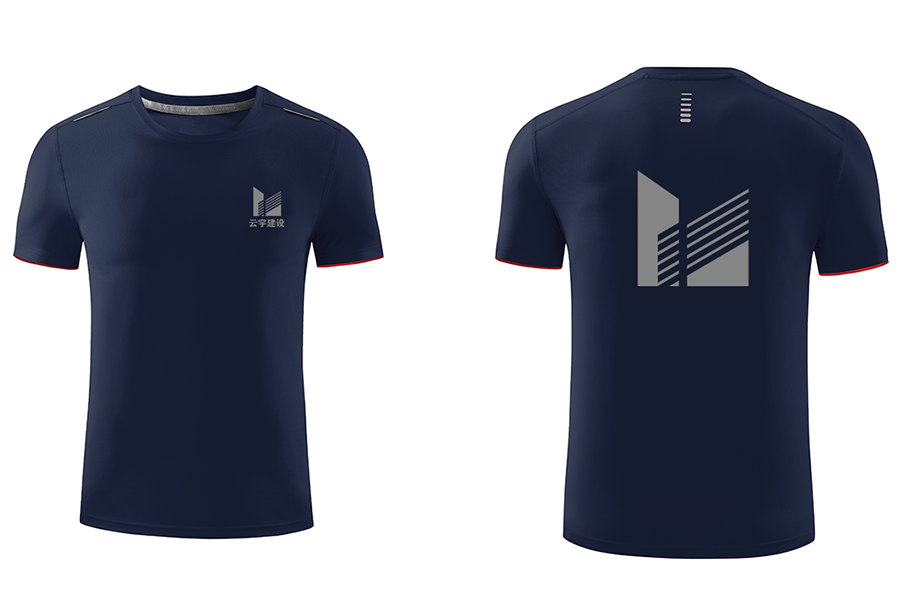 温州云宇建设装饰有限公司携手天猫蓝之旺，为企业定制团体服速干T恤
